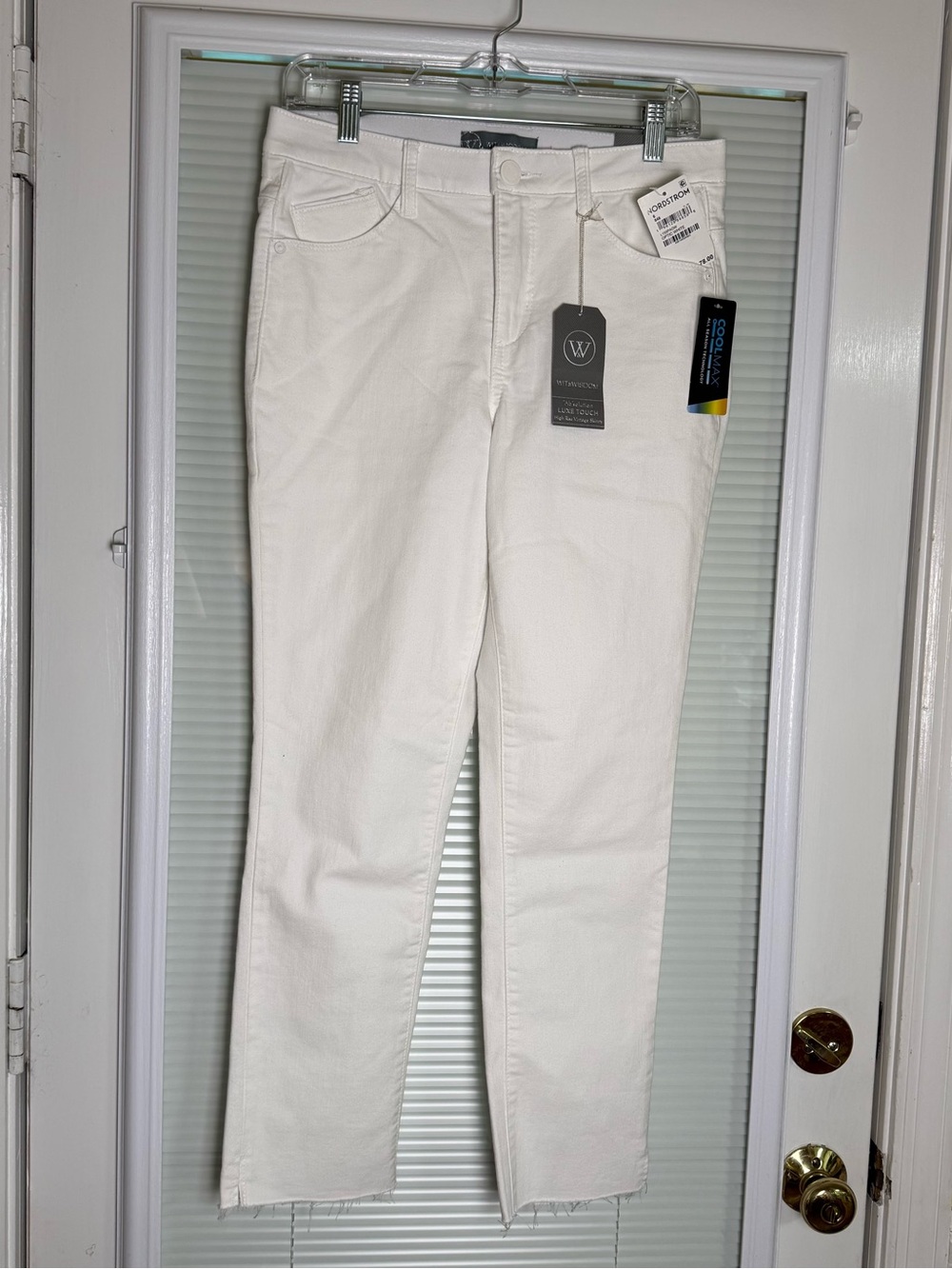 NWT Wit & Wisdom Ab-Solution High Rise Vintage Skinny White Jeans 6